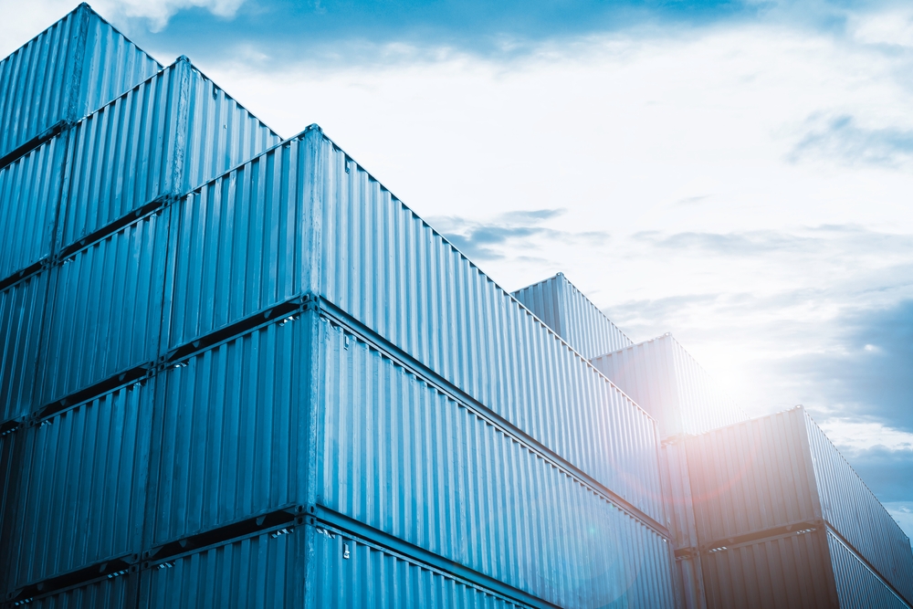 Containers,Cargo,Shipping.,Handling,Of,Logistic,Transportation,Industry.,Cargo,Container